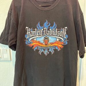 Vintage Harley-Davidson Black Graphic T-Shirt